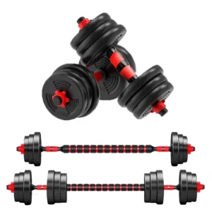 5-44 lbs Adjustable Dumbbell to Barbell Set