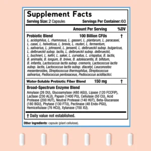 Organic Premium Prebiotic Fiber and Enzymes