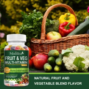 Mulittea Natural Vegetable & Fruit Gummies
