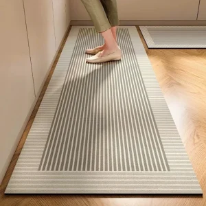 Japanese style soft kitchen diatomite mud floor mat